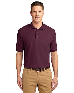 Port Authority® Extended Size Silk Touch™ Polo-Maroon