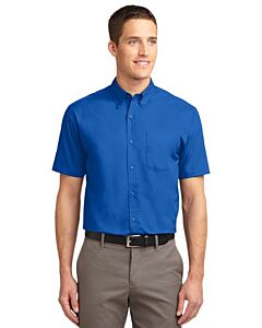 Port Authority® Short Sleeve Easy Care Shirt-Strong Blue