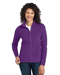 Port Authority® Ladies' Microfleece Jacket-Purple