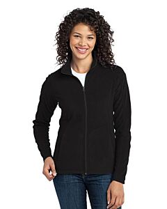 Port Authority® Ladies' Microfleece Jacket-Black
