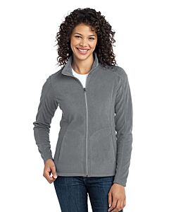 Port Authority® Ladies' Microfleece Jacket-Gray